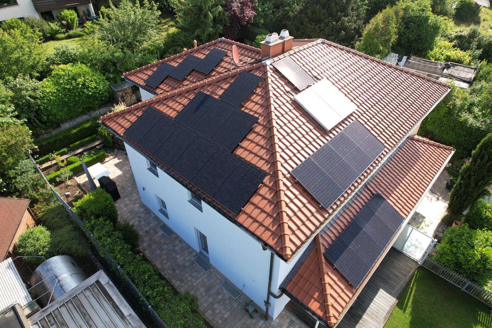 Familienhaus PV Anlage